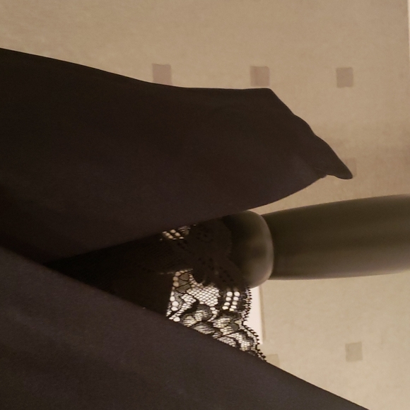 THALIA SODI, Sleeveless dress  Black, laced front, Size L, V-Neck - Picture 4 of 10